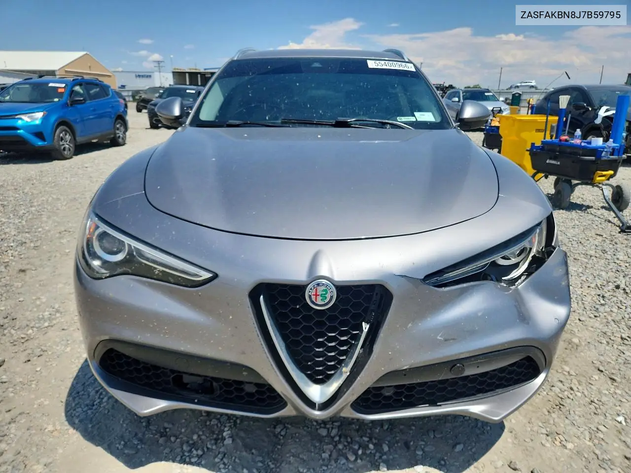 2018 Alfa Romeo Stelvio Ti VIN: ZASFAKBN8J7B59795 Lot: 55400966