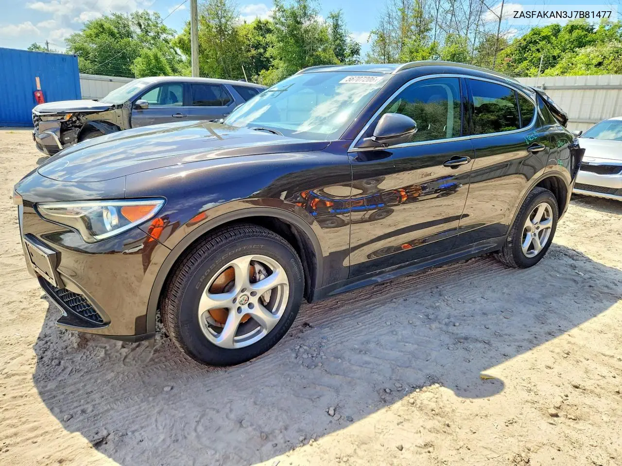 2018 Alfa Romeo Stelvio VIN: ZASFAKAN3J7B81477 Lot: 56707206