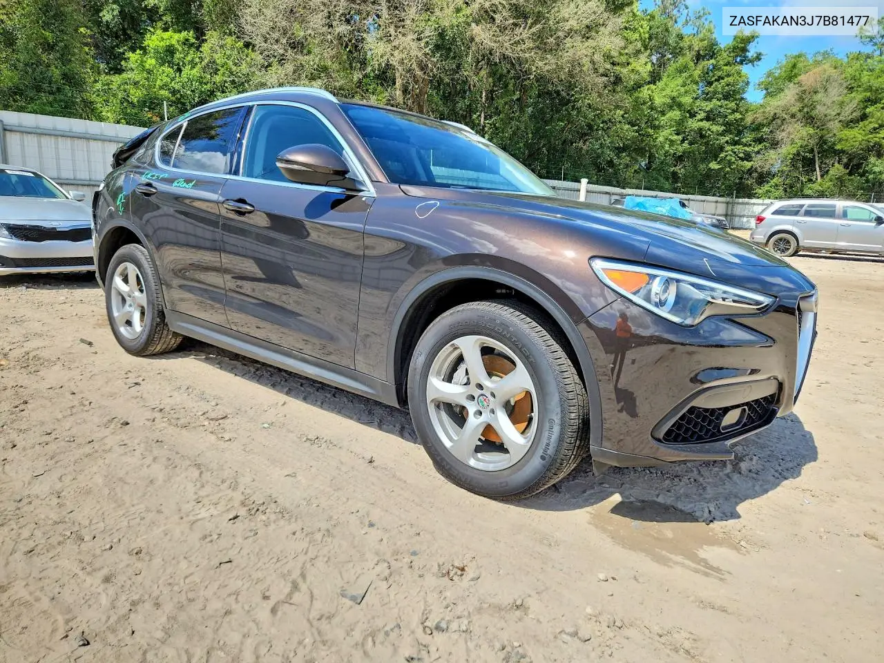 2018 Alfa Romeo Stelvio VIN: ZASFAKAN3J7B81477 Lot: 56707206