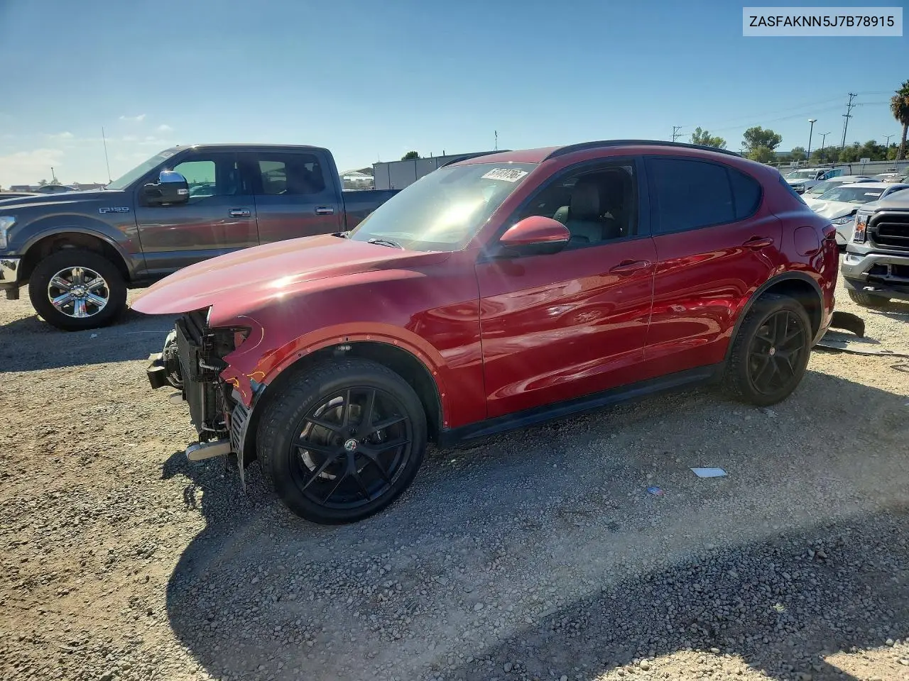2018 Alfa Romeo Stelvio Ti Sport VIN: ZASFAKNN5J7B78915 Lot: 57069796
