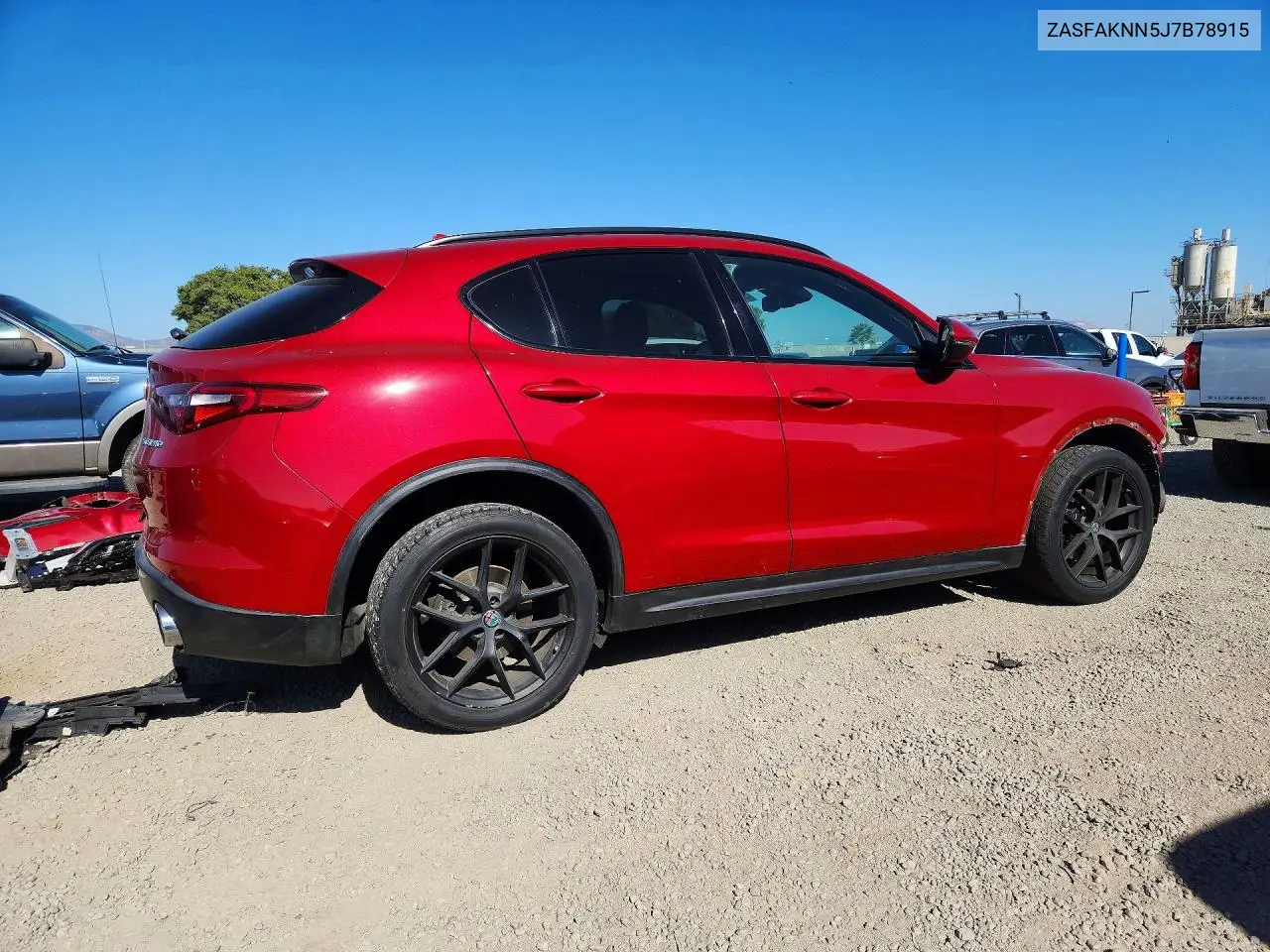 2018 Alfa Romeo Stelvio Ti Sport VIN: ZASFAKNN5J7B78915 Lot: 57069796