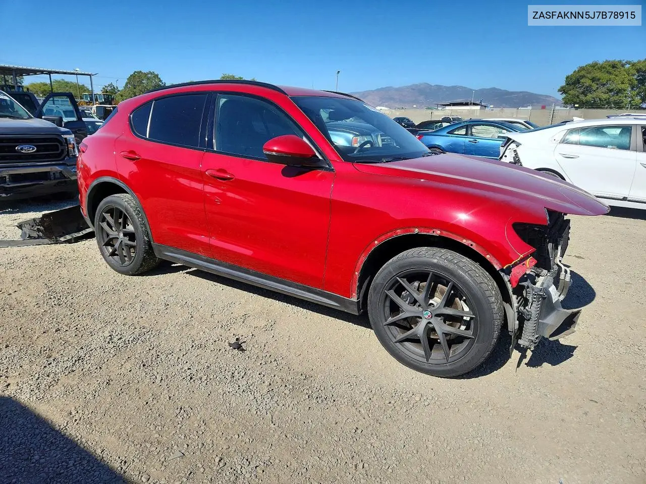 2018 Alfa Romeo Stelvio Ti Sport VIN: ZASFAKNN5J7B78915 Lot: 57069796
