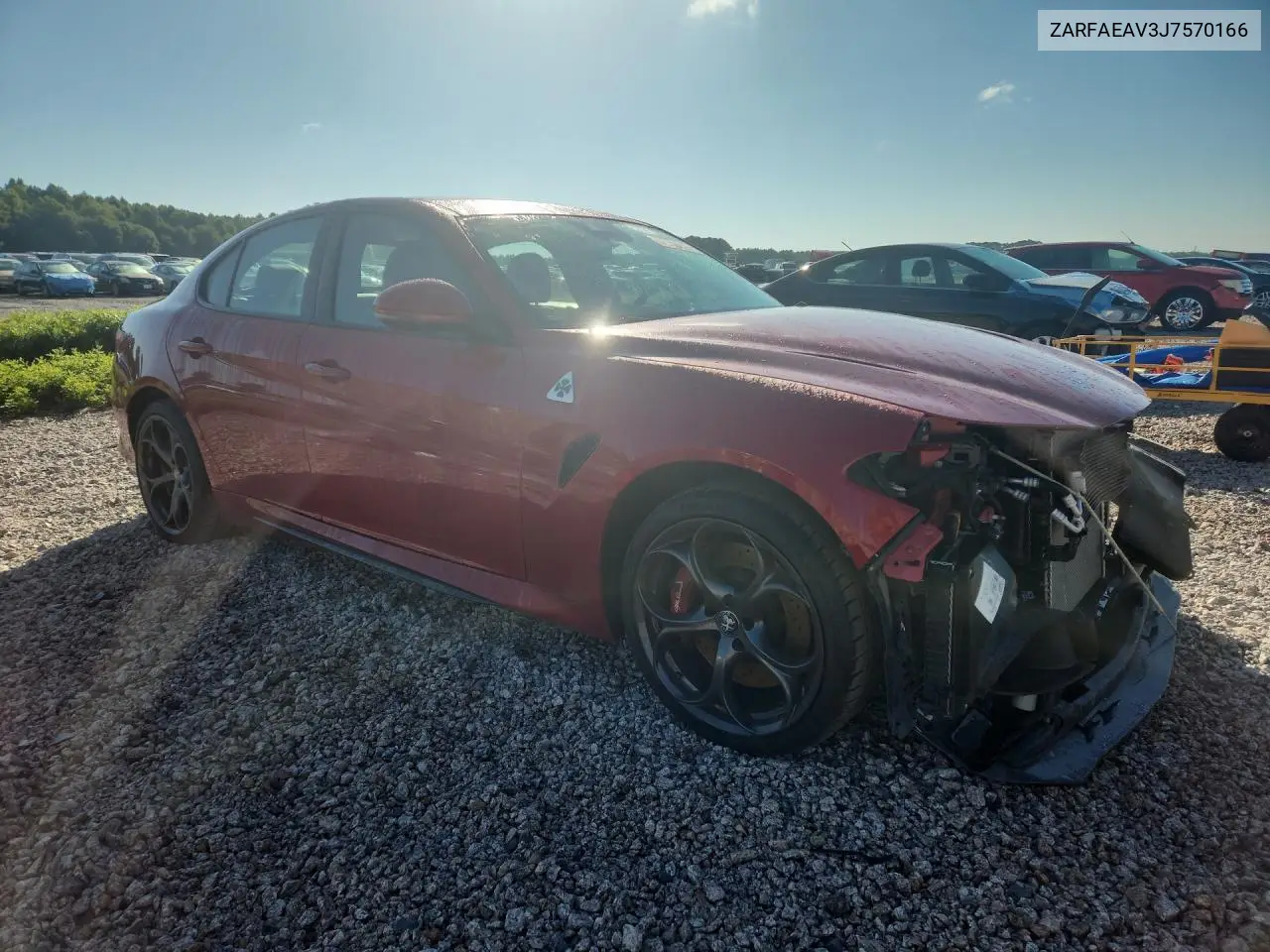 2018 Alfa Romeo Giulia Quadrifoglio VIN: ZARFAEAV3J7570166 Lot: 57756616