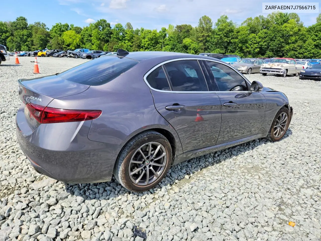 2018 Alfa Romeo Giulia Q4 VIN: ZARFAEDN7J7566715 Lot: 57941186