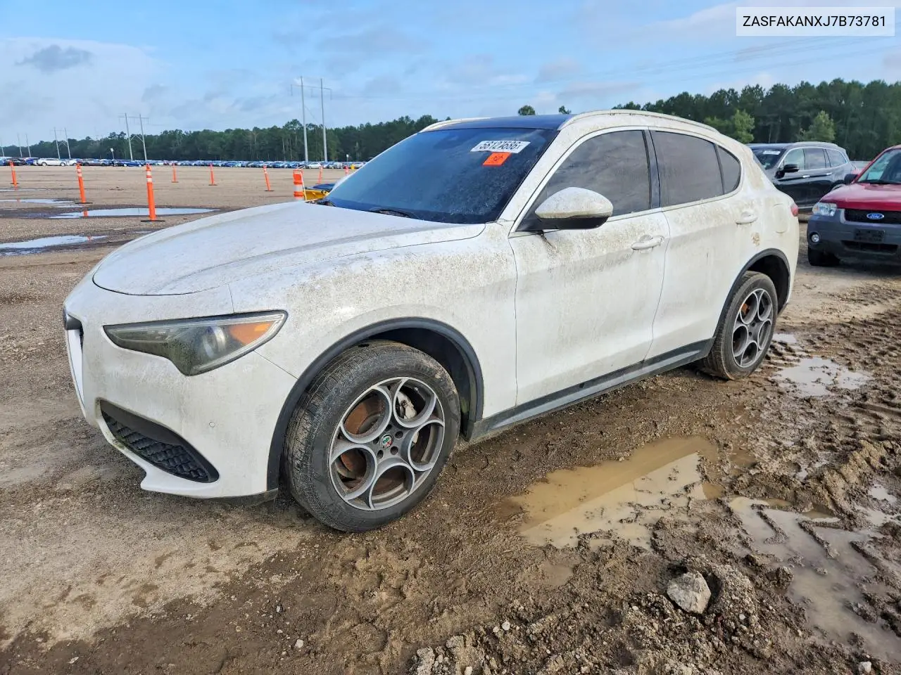 2018 Alfa Romeo Stelvio VIN: ZASFAKANXJ7B73781 Lot: 58127586