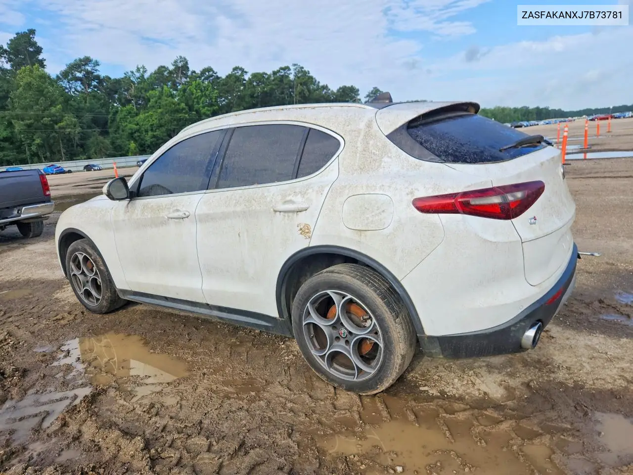 2018 Alfa Romeo Stelvio VIN: ZASFAKANXJ7B73781 Lot: 58127586
