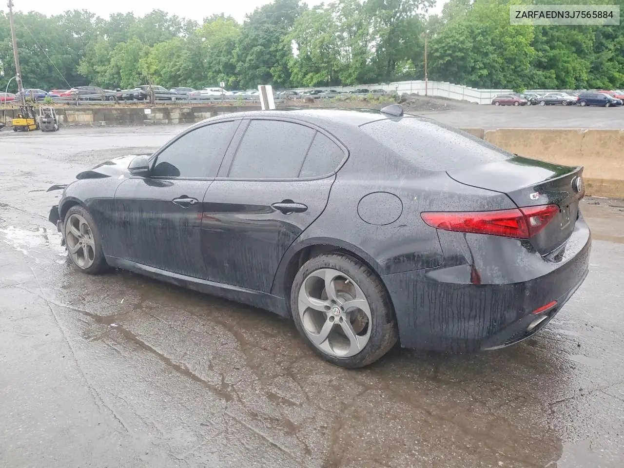 2018 Alfa Romeo Giulia Q4 VIN: ZARFAEDN3J7565884 Lot: 58285336