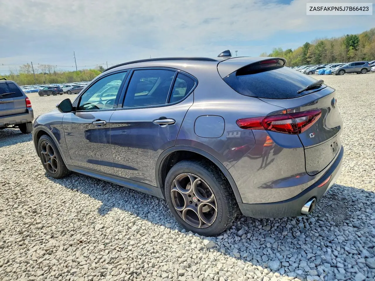 2018 Alfa Romeo Stelvio Sport VIN: ZASFAKPN5J7B66423 Lot: 76789945
