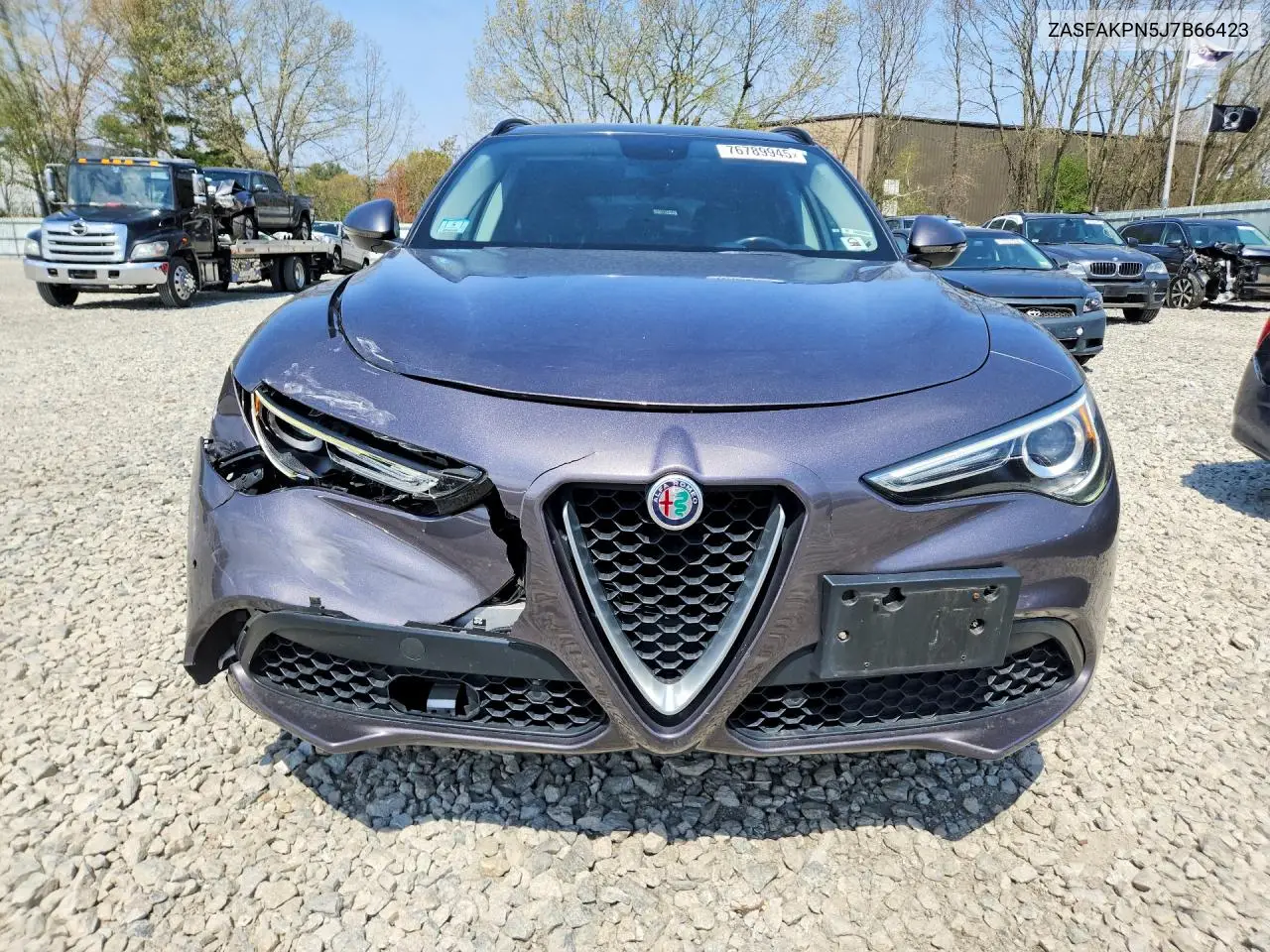 2018 Alfa Romeo Stelvio Sport VIN: ZASFAKPN5J7B66423 Lot: 76789945