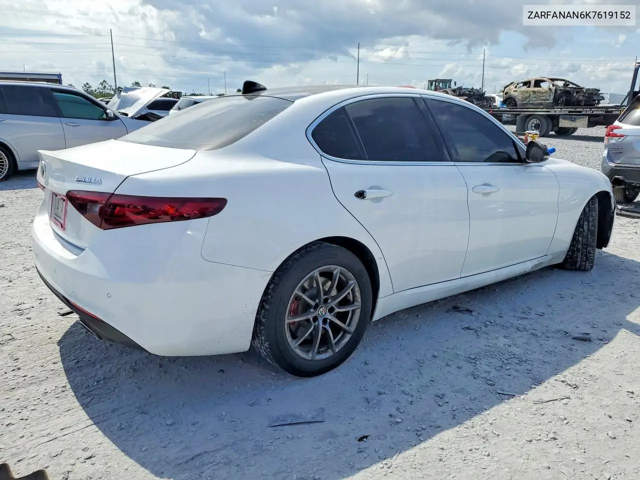 2019 Alfa Romeo Giulia VIN: ZARFANAN6K7619152 Lot: 51990516