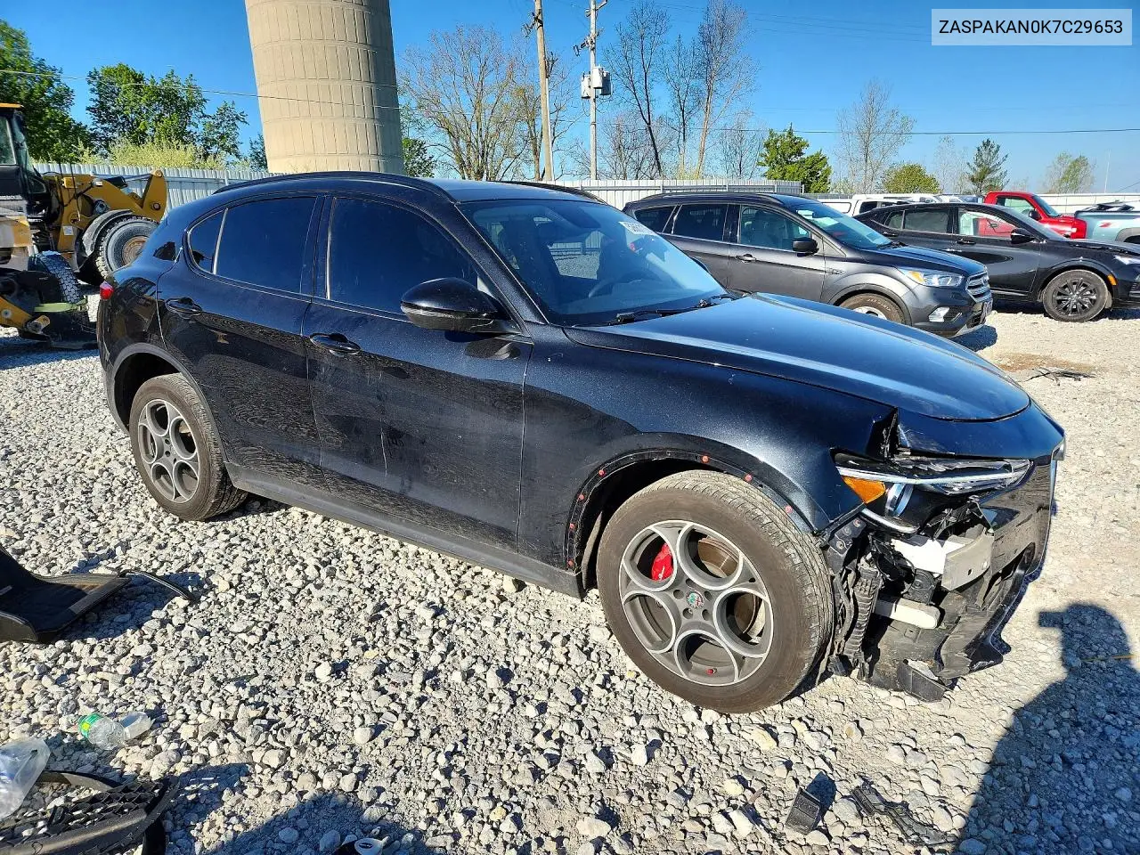 2019 Alfa Romeo Stelvio VIN: ZASPAKAN0K7C29653 Lot: 52661176