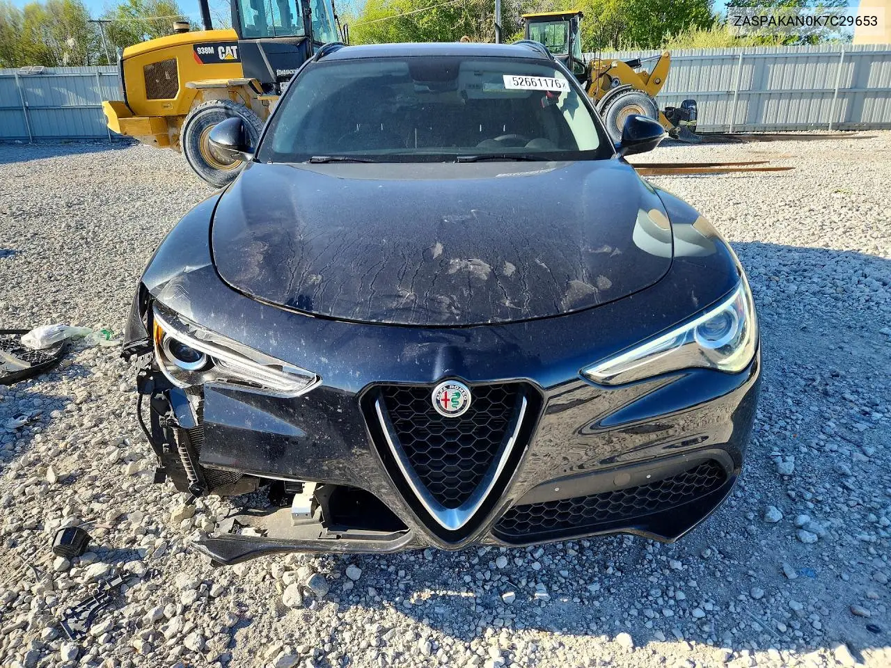 2019 Alfa Romeo Stelvio VIN: ZASPAKAN0K7C29653 Lot: 52661176