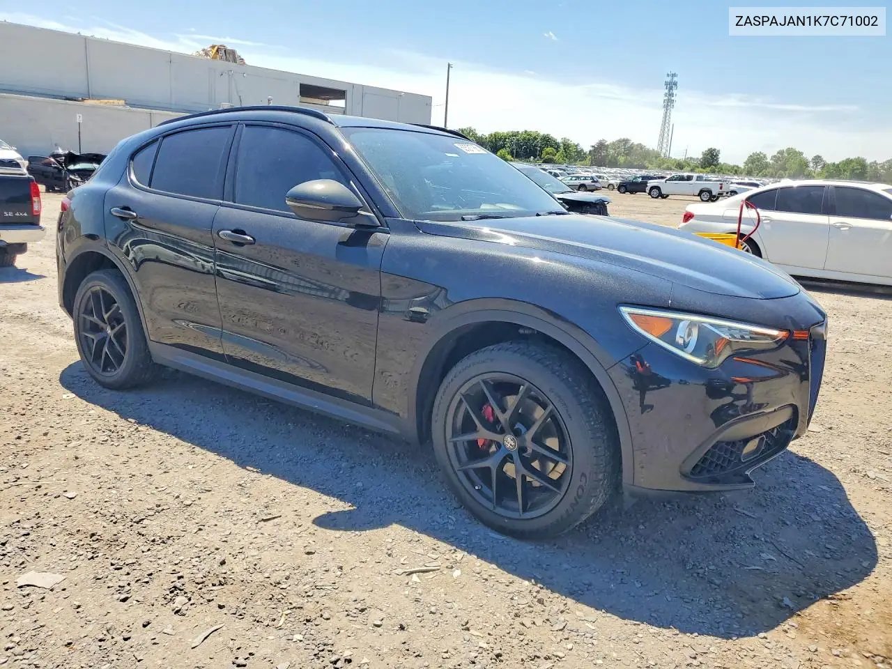 2019 Alfa Romeo Stelvio VIN: ZASPAJAN1K7C71002 Lot: 53521786