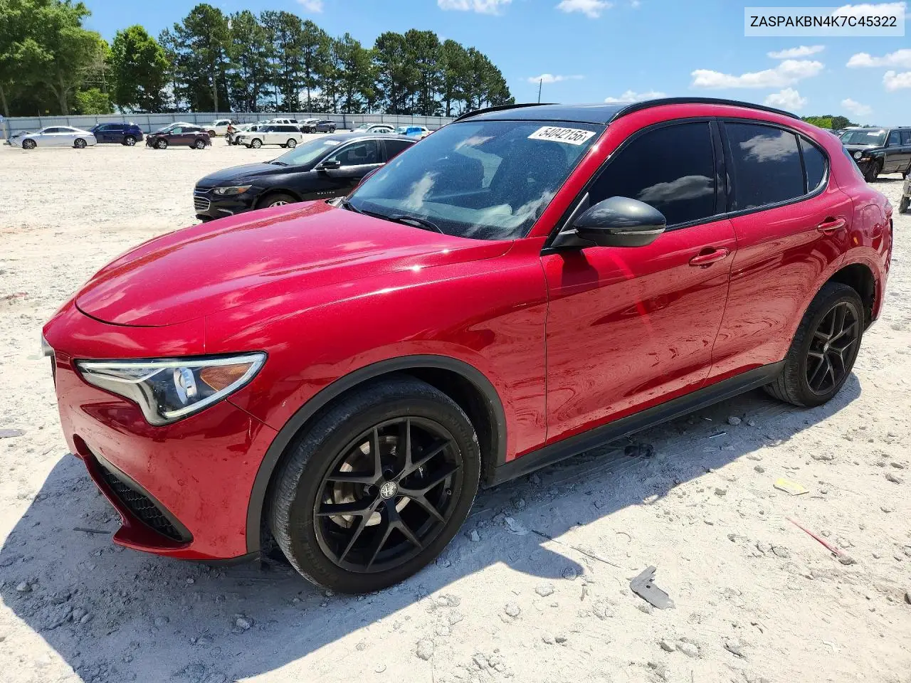 2019 Alfa Romeo Stelvio Ti VIN: ZASPAKBN4K7C45322 Lot: 54042156