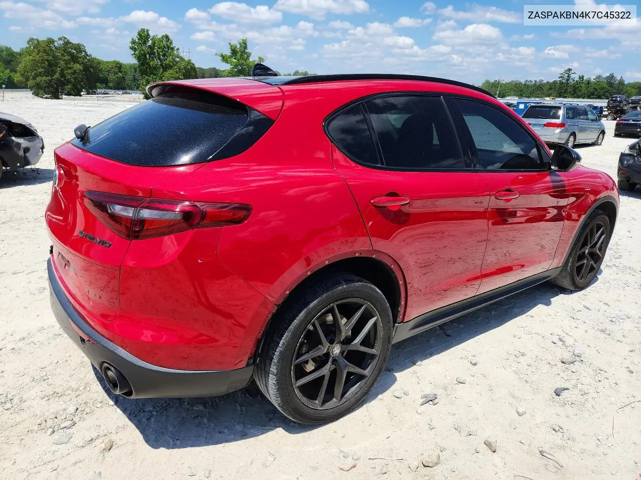 2019 Alfa Romeo Stelvio Ti VIN: ZASPAKBN4K7C45322 Lot: 54042156