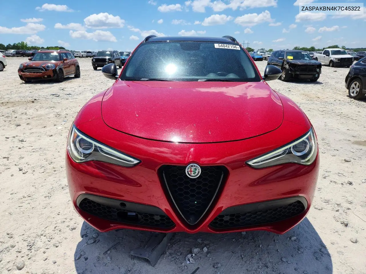2019 Alfa Romeo Stelvio Ti VIN: ZASPAKBN4K7C45322 Lot: 54042156