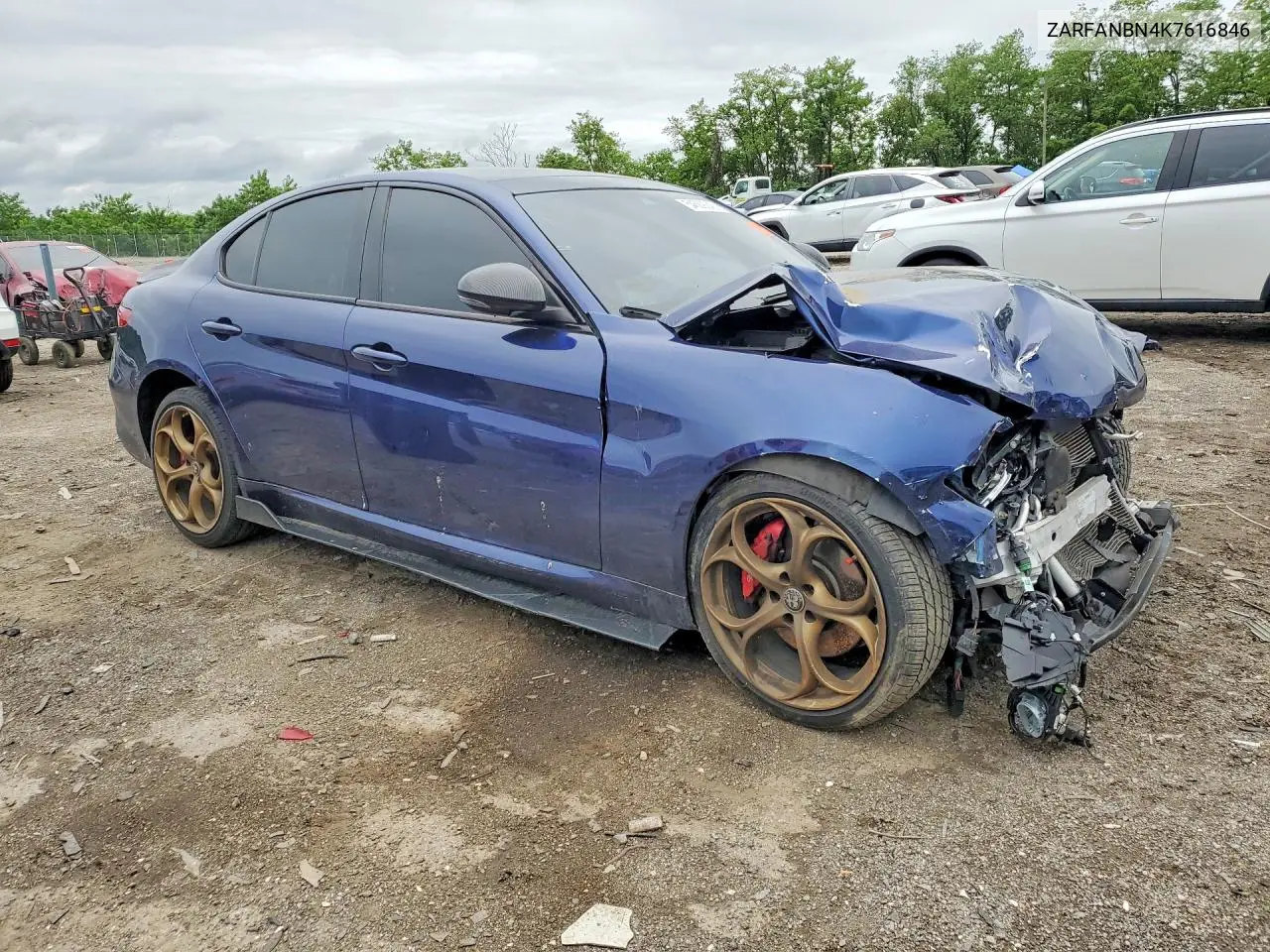 2019 Alfa Romeo Giulia Ti VIN: ZARFANBN4K7616846 Lot: 54589246