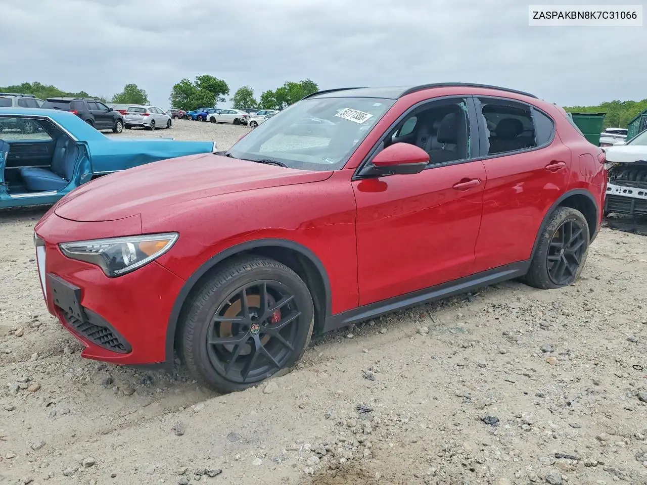 2019 Alfa Romeo Stelvio Ti VIN: ZASPAKBN8K7C31066 Lot: 55171306