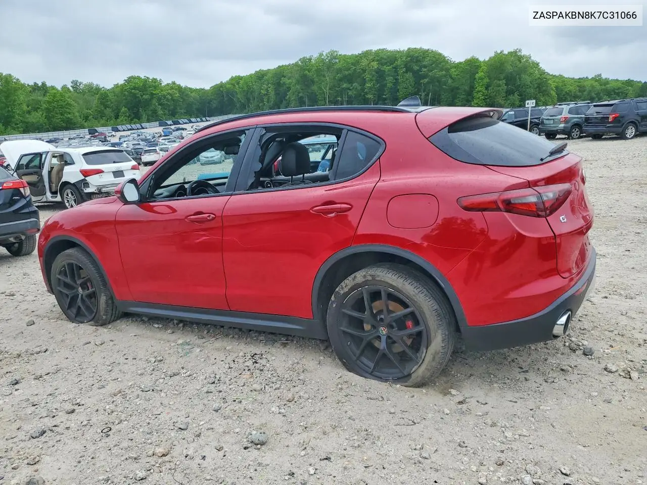 2019 Alfa Romeo Stelvio Ti VIN: ZASPAKBN8K7C31066 Lot: 55171306