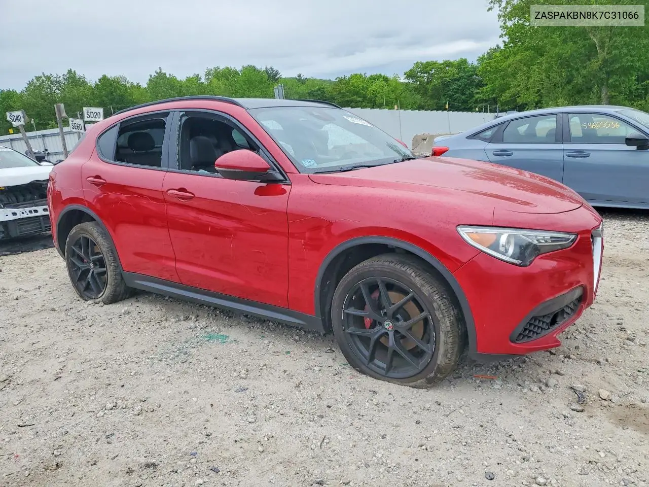 2019 Alfa Romeo Stelvio Ti VIN: ZASPAKBN8K7C31066 Lot: 55171306
