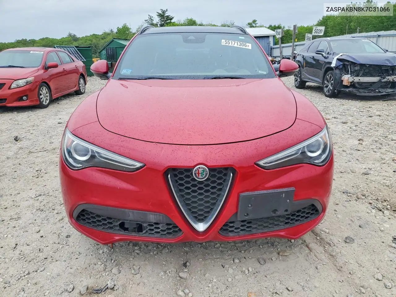 2019 Alfa Romeo Stelvio Ti VIN: ZASPAKBN8K7C31066 Lot: 55171306
