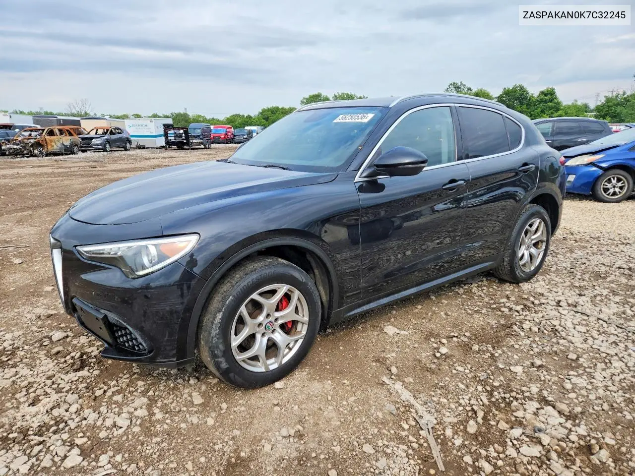 2019 Alfa Romeo Stelvio VIN: ZASPAKAN0K7C32245 Lot: 56250536