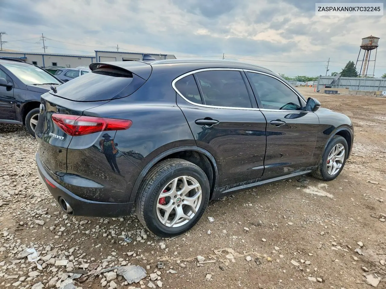 2019 Alfa Romeo Stelvio VIN: ZASPAKAN0K7C32245 Lot: 56250536