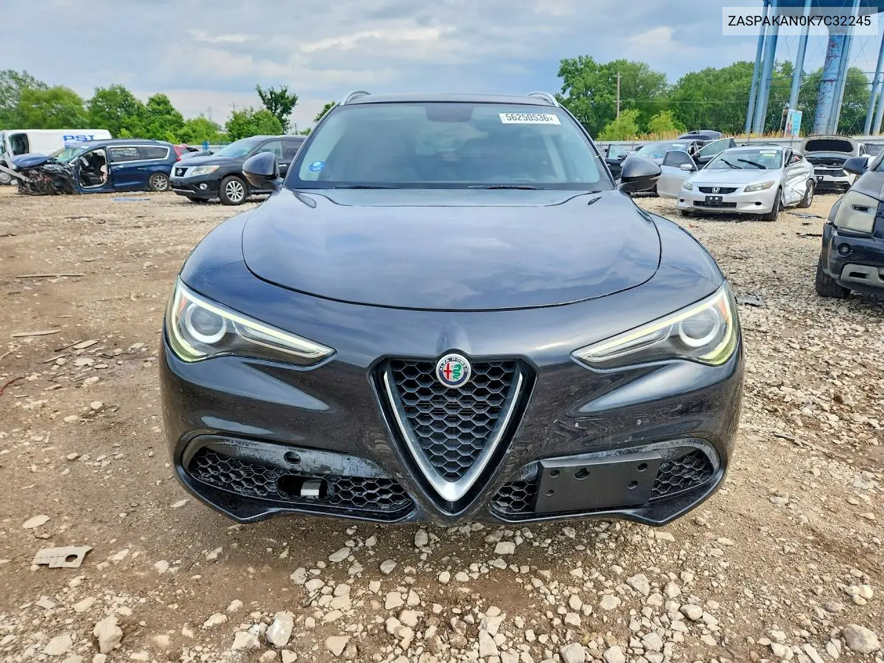 2019 Alfa Romeo Stelvio VIN: ZASPAKAN0K7C32245 Lot: 56250536