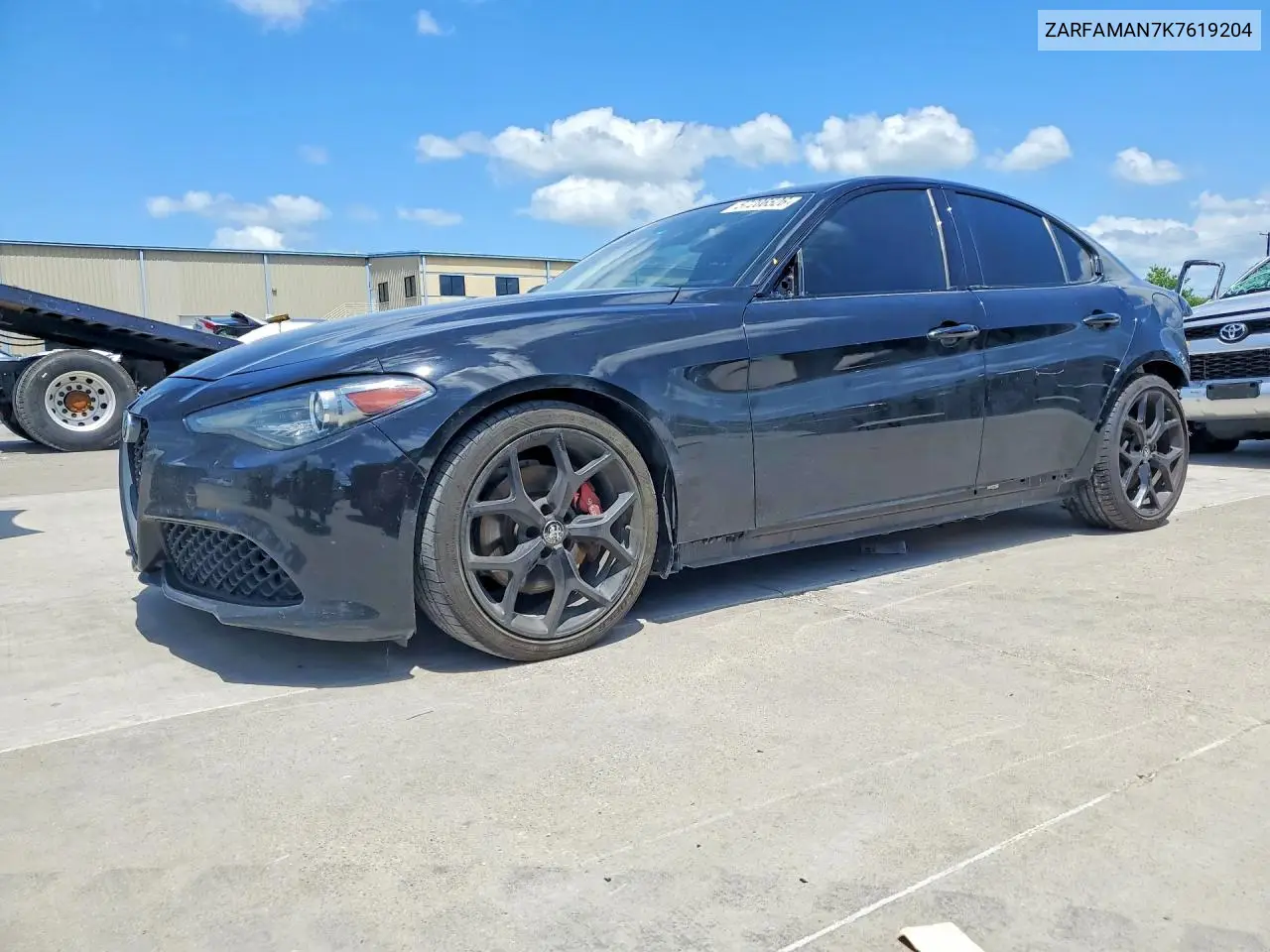 2019 Alfa Romeo Giulia VIN: ZARFAMAN7K7619204 Lot: 57206526
