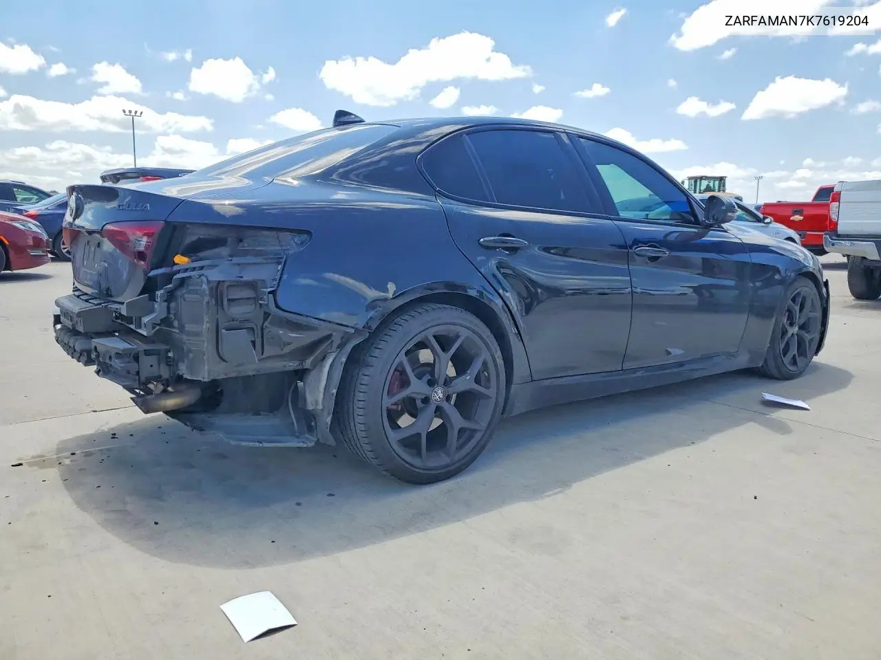 2019 Alfa Romeo Giulia VIN: ZARFAMAN7K7619204 Lot: 57206526