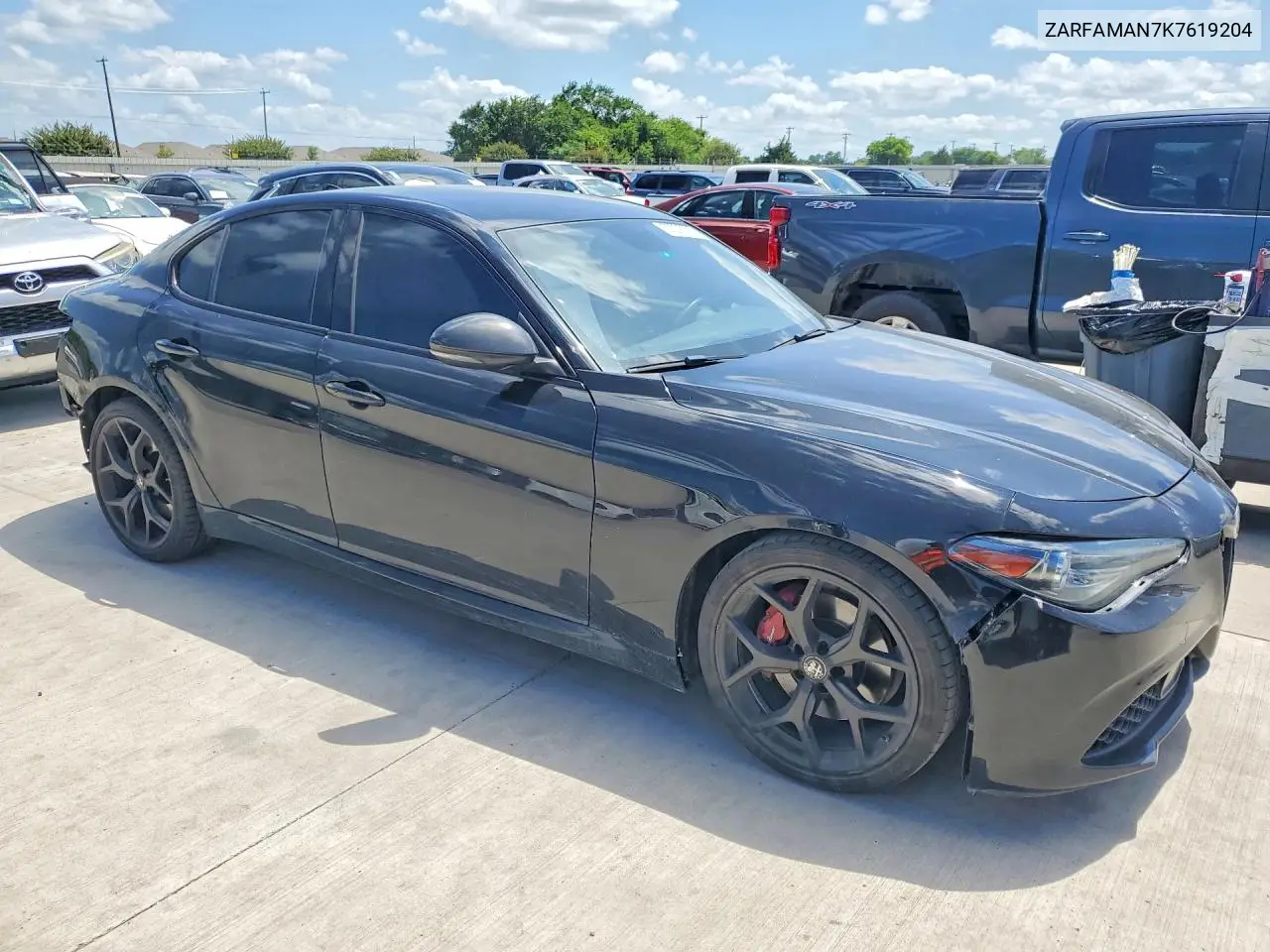 2019 Alfa Romeo Giulia VIN: ZARFAMAN7K7619204 Lot: 57206526