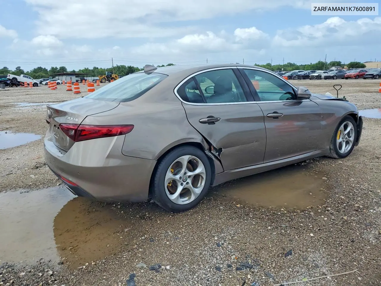 2019 Alfa Romeo Giulia VIN: ZARFAMAN1K7600891 Lot: 57672866