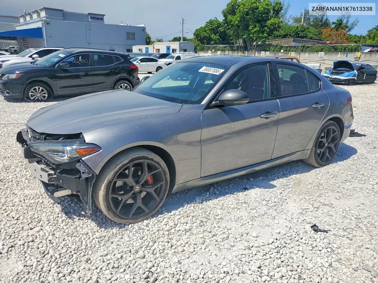 2019 Alfa Romeo Giulia VIN: ZARFANAN1K7613338 Lot: 58007886