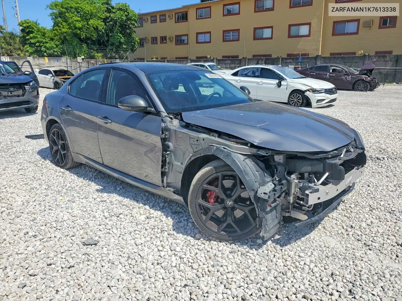 2019 Alfa Romeo Giulia VIN: ZARFANAN1K7613338 Lot: 58007886