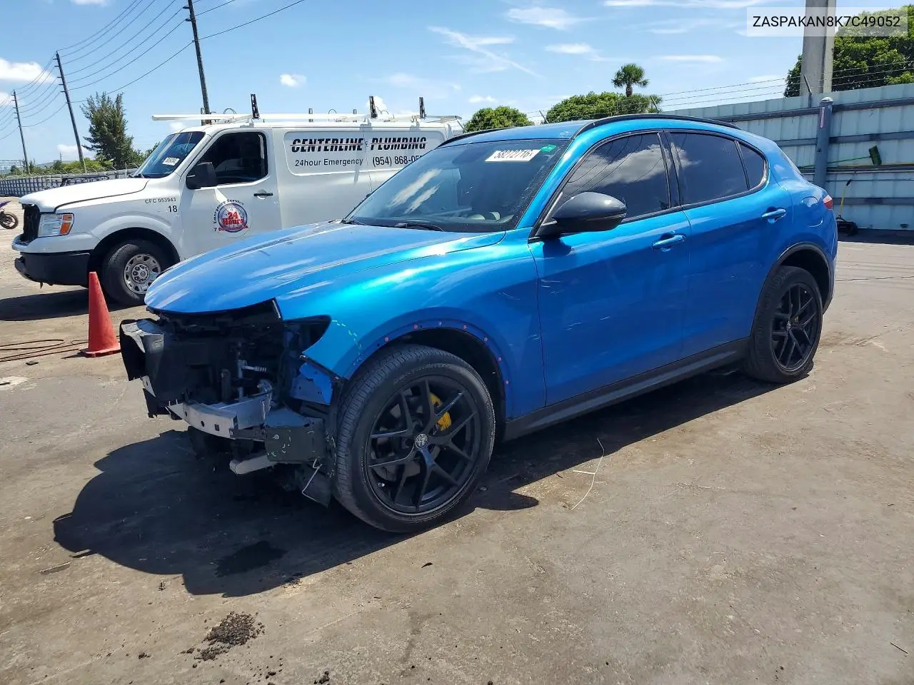2019 Alfa Romeo Stelvio VIN: ZASPAKAN8K7C49052 Lot: 58272716