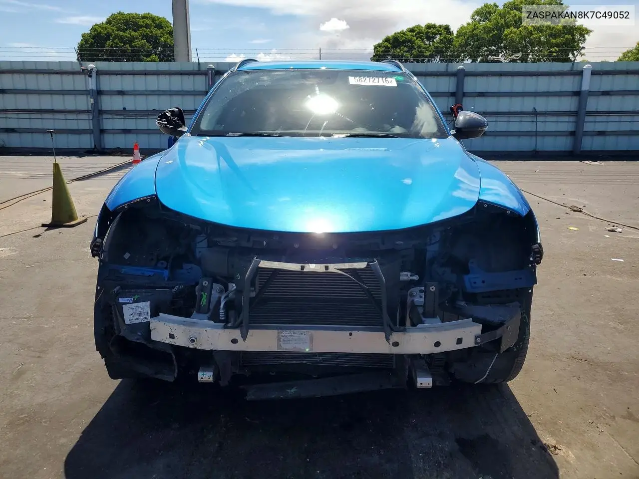 2019 Alfa Romeo Stelvio VIN: ZASPAKAN8K7C49052 Lot: 58272716