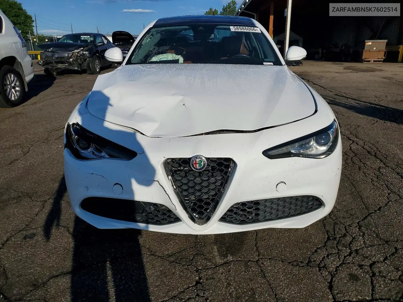 2019 Alfa Romeo Giulia Ti VIN: ZARFAMBN5K7602514 Lot: 58986066