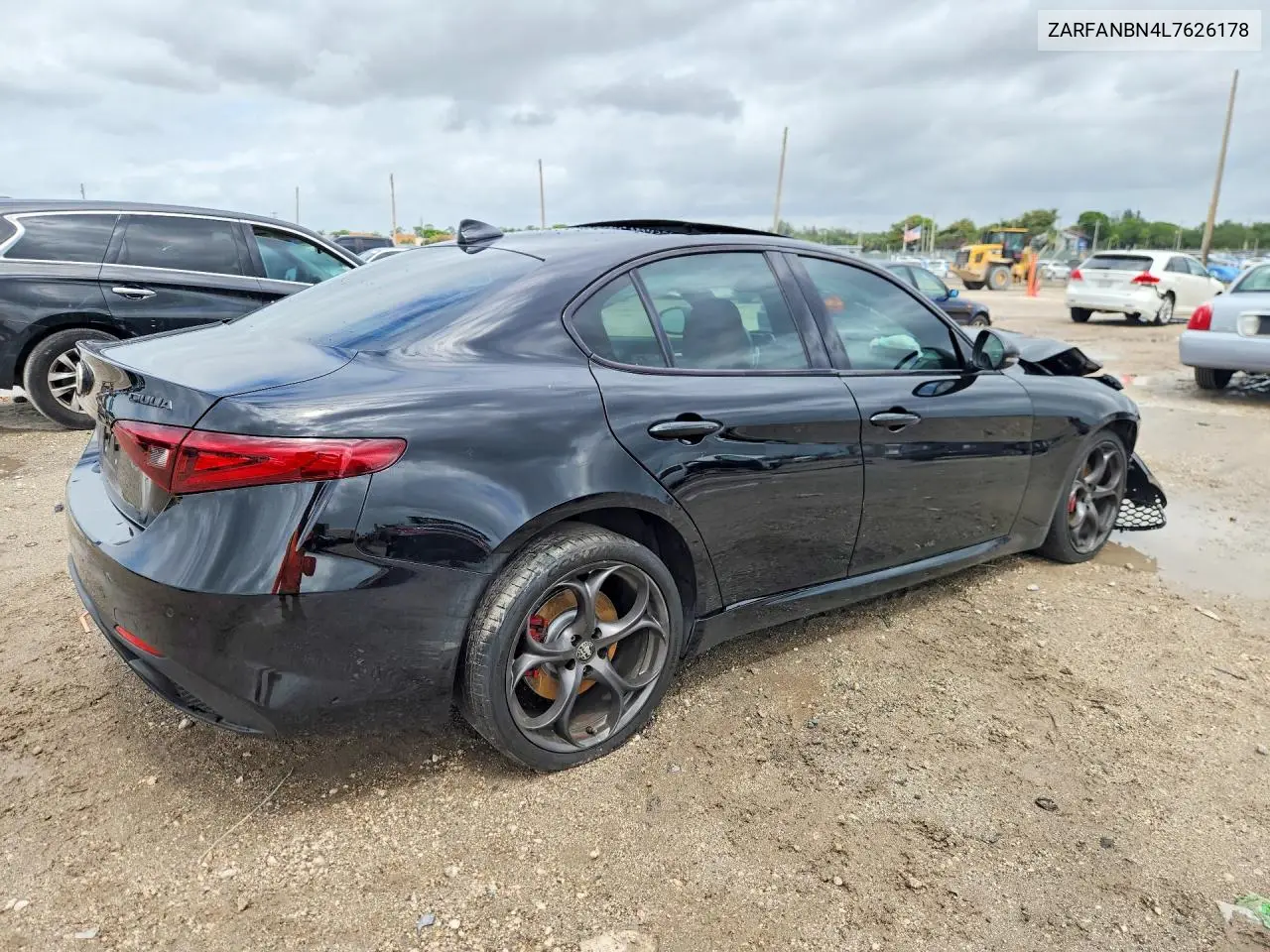 2020 Alfa Romeo Giulia Ti VIN: ZARFANBN4L7626178 Lot: 51616426