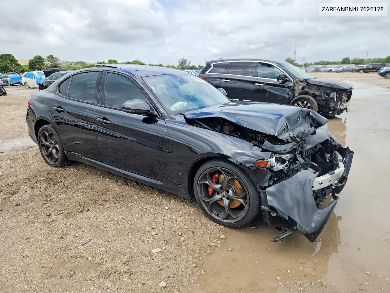 2020 Alfa Romeo Giulia Ti VIN: ZARFANBN4L7626178 Lot: 51616426