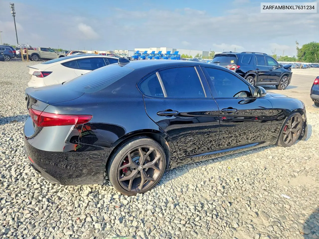 2020 Alfa Romeo Giulia Ti VIN: ZARFAMBNXL7631234 Lot: 52396956