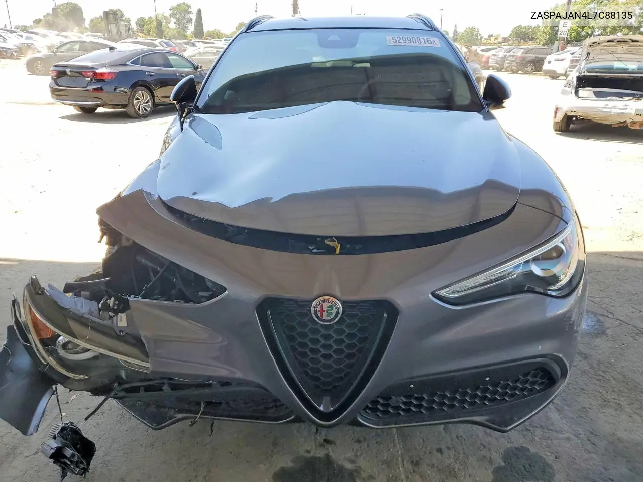 2020 Alfa Romeo Stelvio VIN: ZASPAJAN4L7C88135 Lot: 52990816