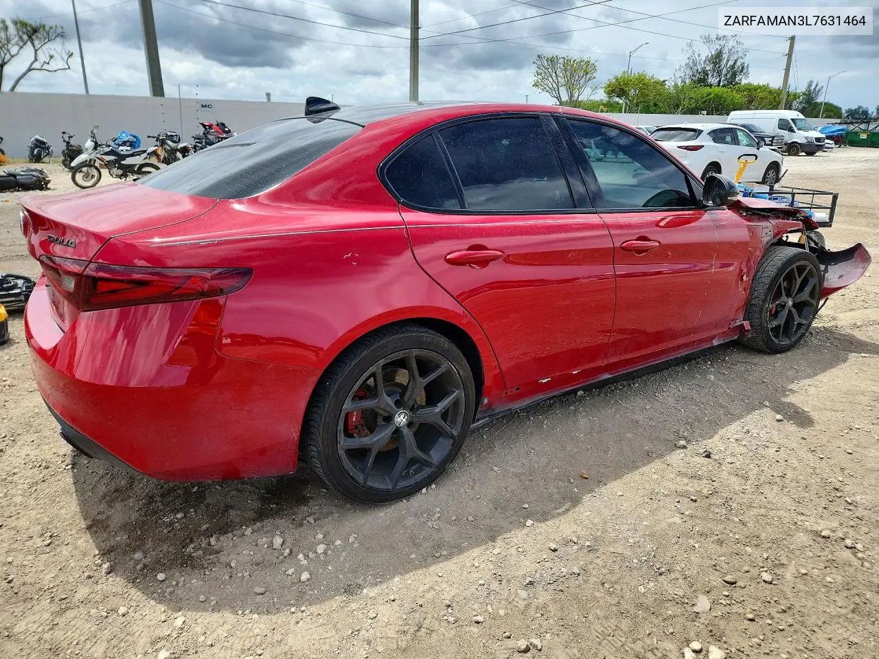2020 Alfa Romeo Giulia VIN: ZARFAMAN3L7631464 Lot: 53026876
