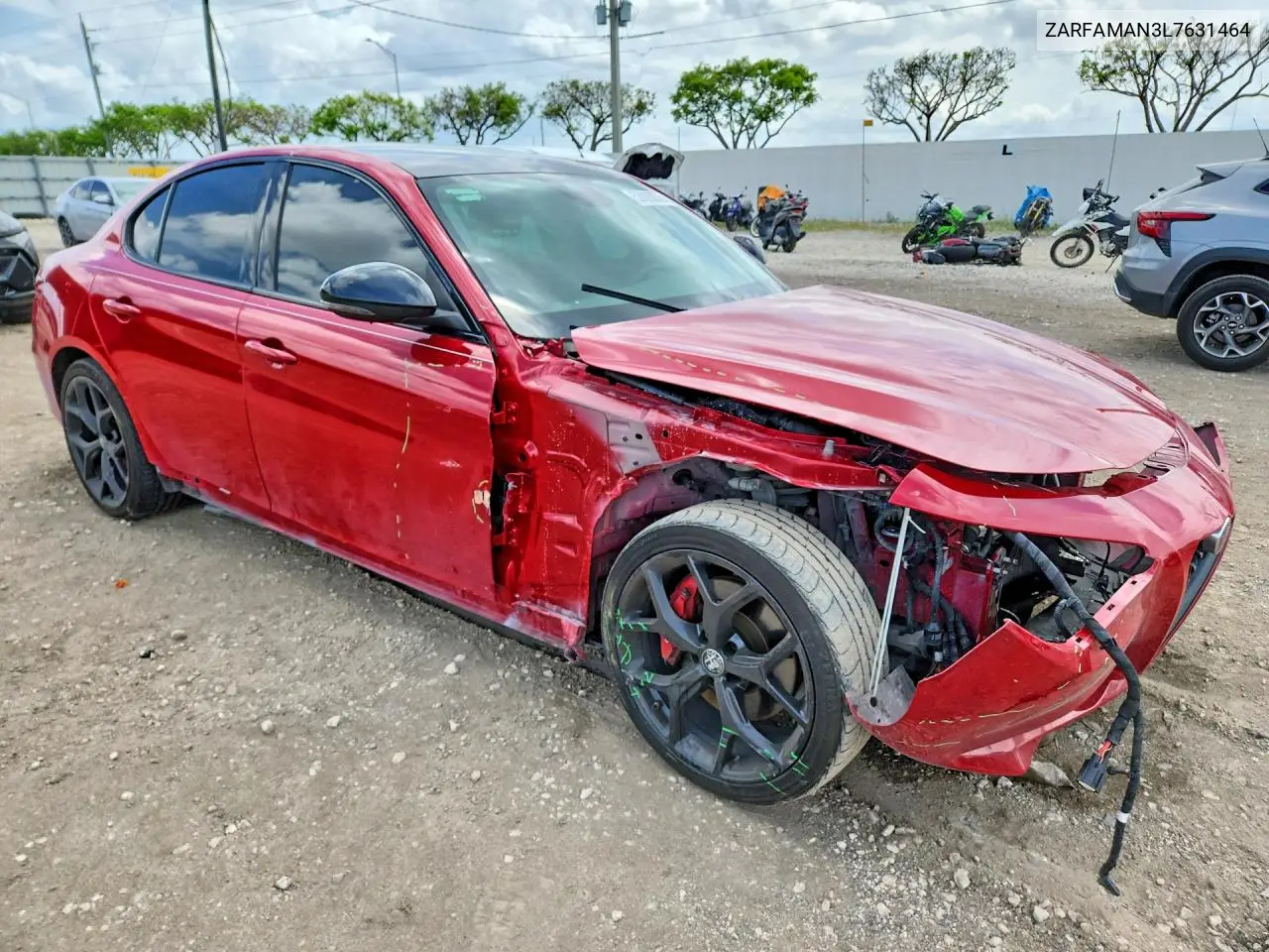 2020 Alfa Romeo Giulia VIN: ZARFAMAN3L7631464 Lot: 53026876