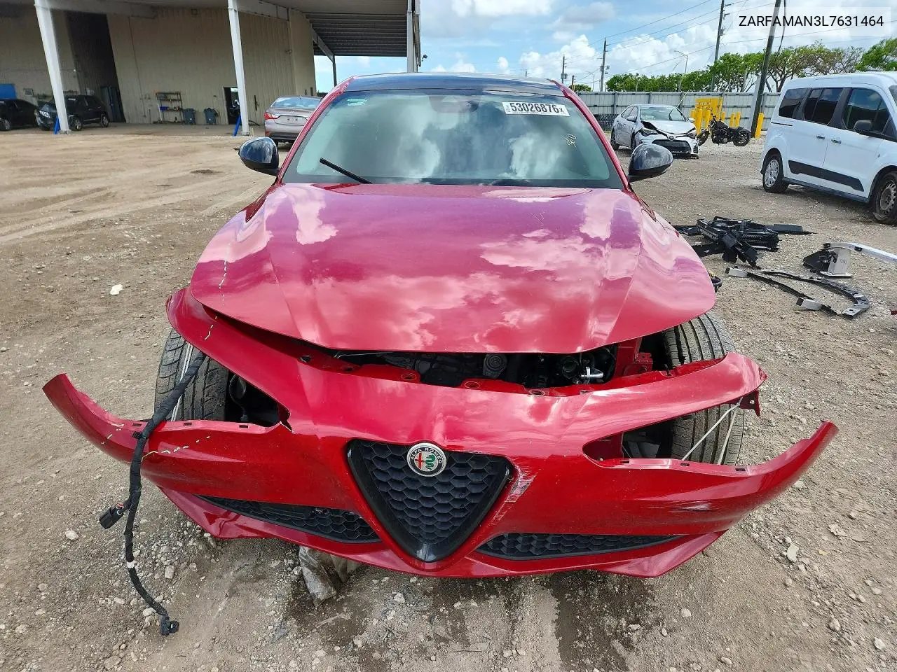2020 Alfa Romeo Giulia VIN: ZARFAMAN3L7631464 Lot: 53026876
