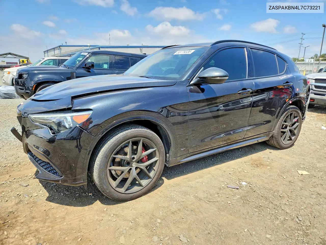 2020 Alfa Romeo Stelvio Ti VIN: ZASPAKBN4L7C73221 Lot: 53779336