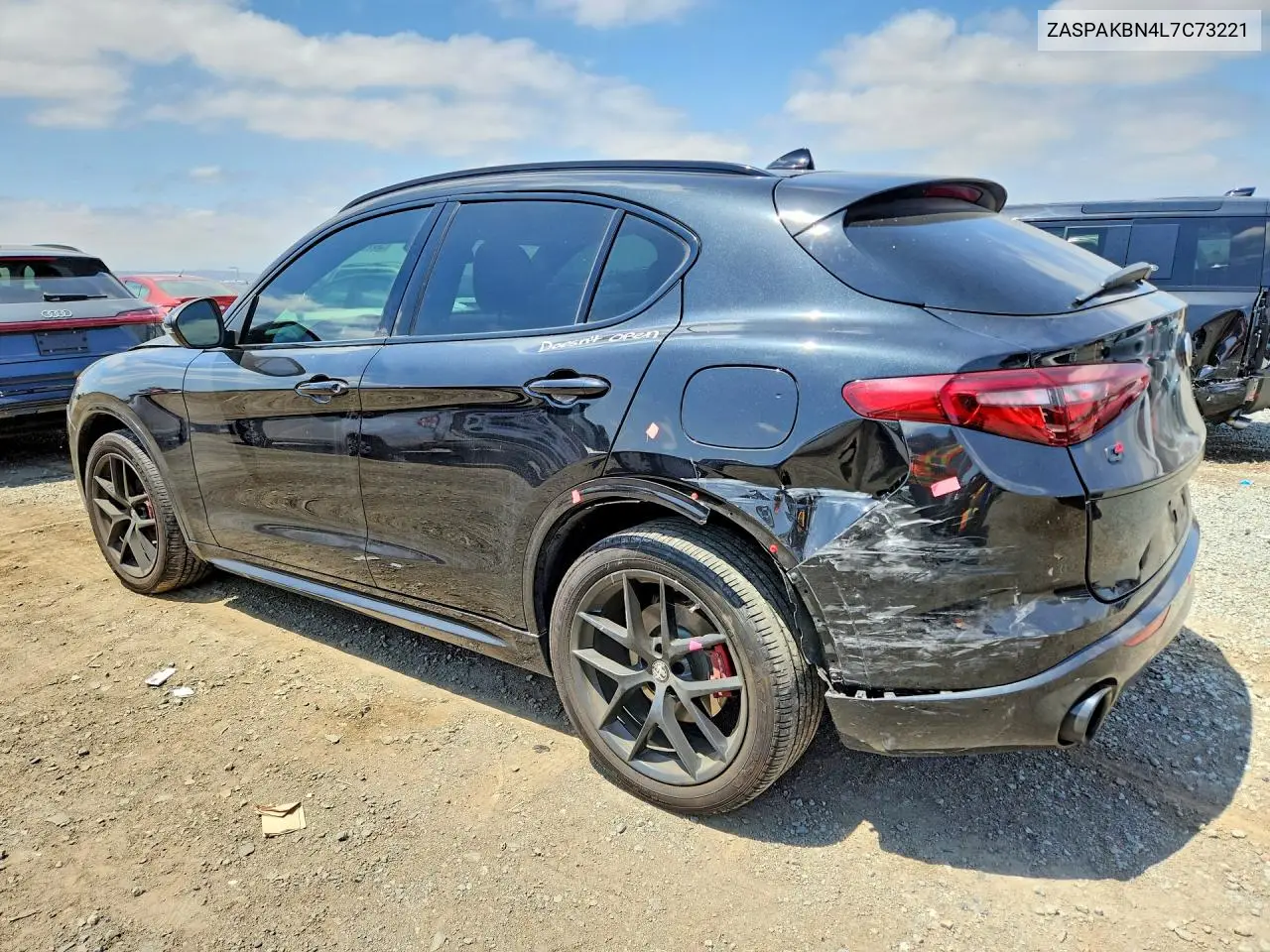 2020 Alfa Romeo Stelvio Ti VIN: ZASPAKBN4L7C73221 Lot: 53779336