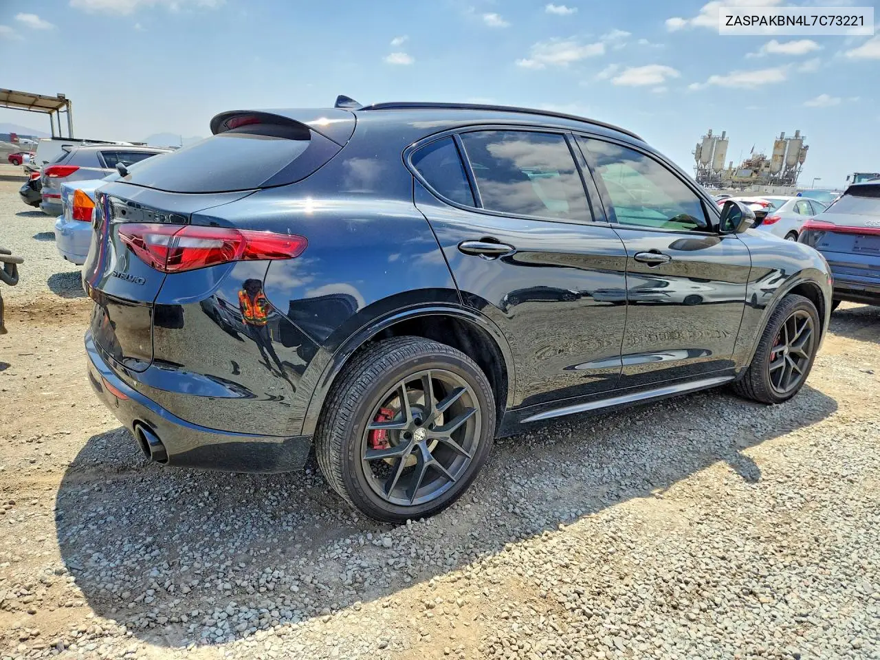2020 Alfa Romeo Stelvio Ti VIN: ZASPAKBN4L7C73221 Lot: 53779336