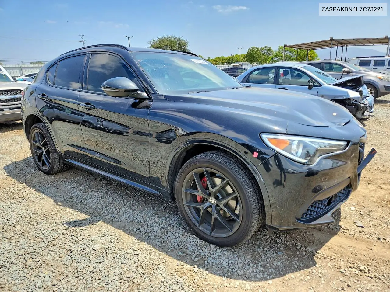 2020 Alfa Romeo Stelvio Ti VIN: ZASPAKBN4L7C73221 Lot: 53779336