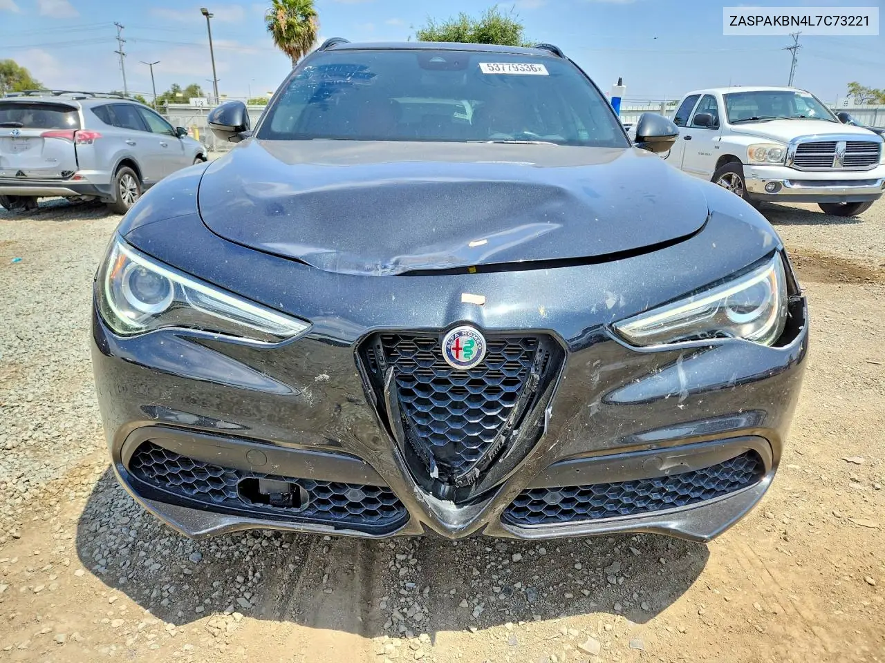 2020 Alfa Romeo Stelvio Ti VIN: ZASPAKBN4L7C73221 Lot: 53779336