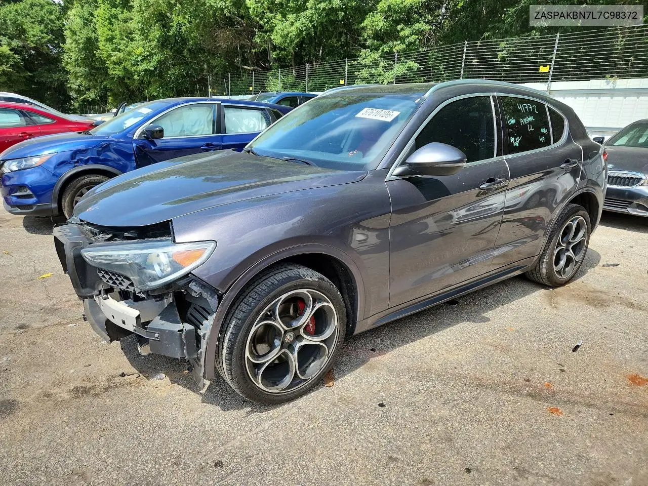 2020 Alfa Romeo Stelvio Ti VIN: ZASPAKBN7L7C98372 Lot: 57610406